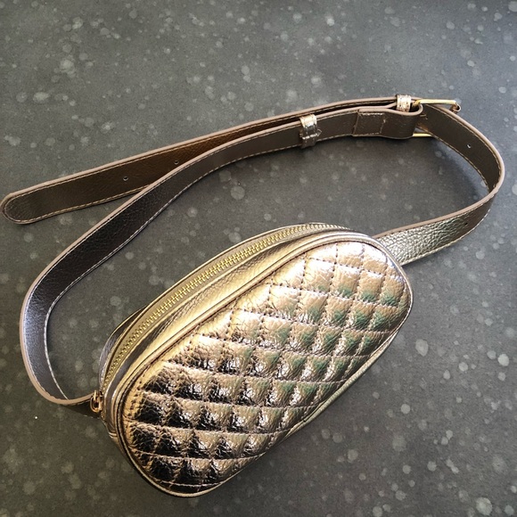 Charlotte Russe Handbags - Rose gold fanny pack.